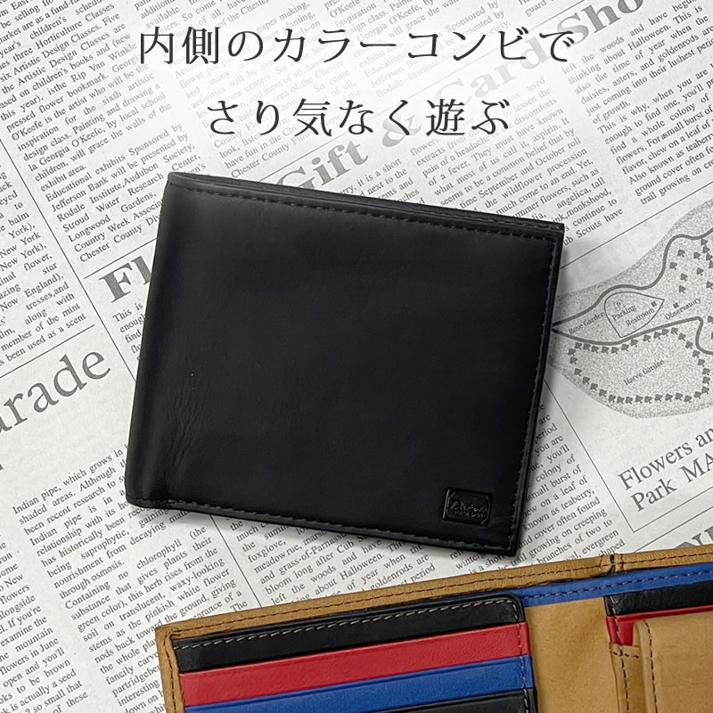 ダコタ 財布 メンズ 二つ折り 人気 おしゃれ 小銭入れあり 二つ折り財布 使いやすい 40代 おしゃれ 人気 本 革 高級 レザー パスケース付き 黒 クロ ブラック くろ