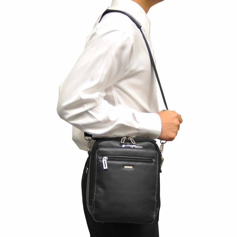 【新品未使用】as\"on ブラウン　レザー　ショルダーバッグ　保存袋付き Amazon | Whatna 2way 革 セカンド バッグ 二つ折り メンズ バッグ