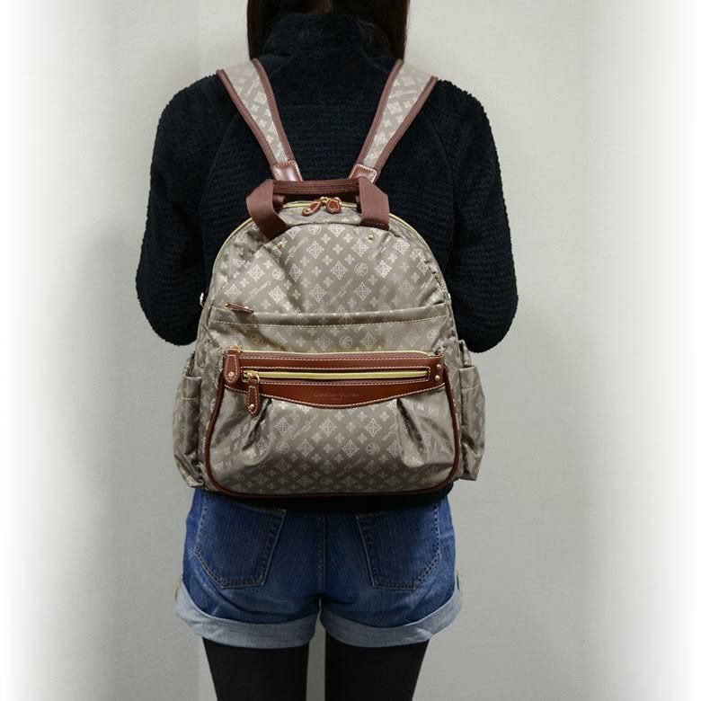 クリスチャンオリビエ バッグ リュック レディース 大人 軽い おしゃれ 通勤 旅行 カジュアル ジャガード 撥水 7818