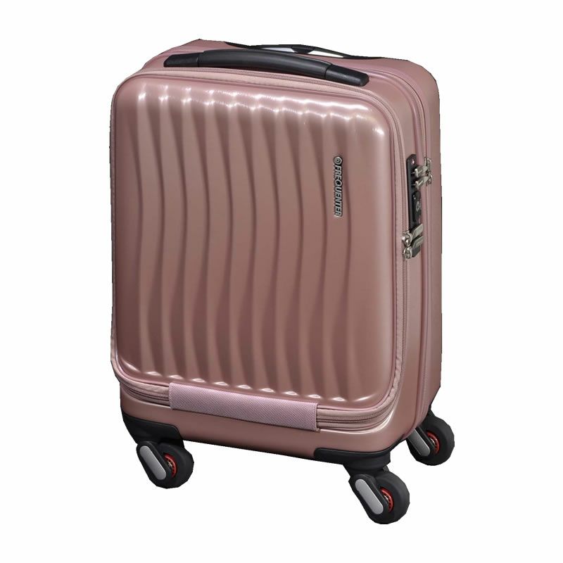 キャリーバッグ　メタリックピンク