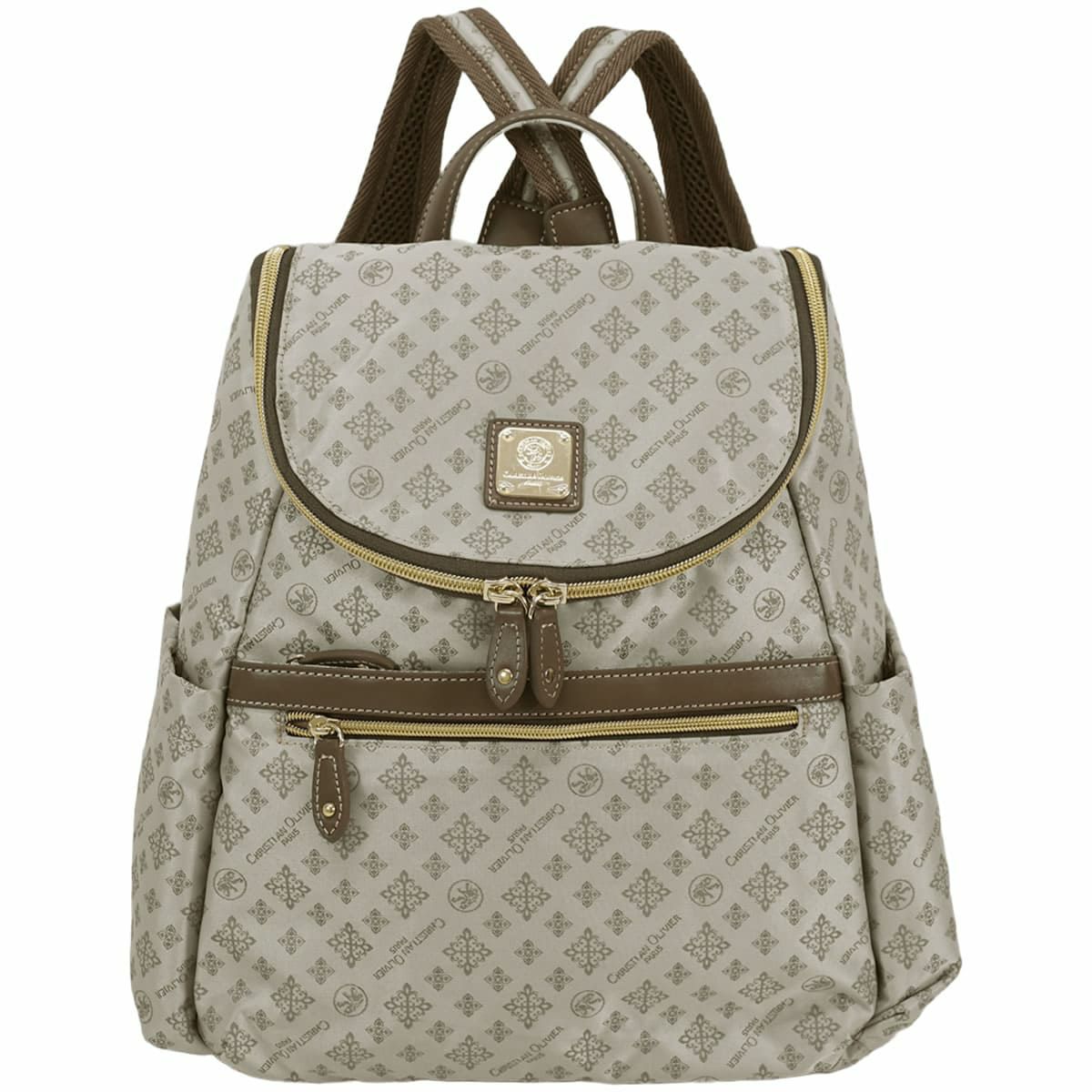 クリスチャン リュックサック レディース 大人 女性 ブランド 人気 旅行 軽量 40代 50代 国内旅行 軽い お出かけ習い事 旅行 ベージュ モカ チョコ