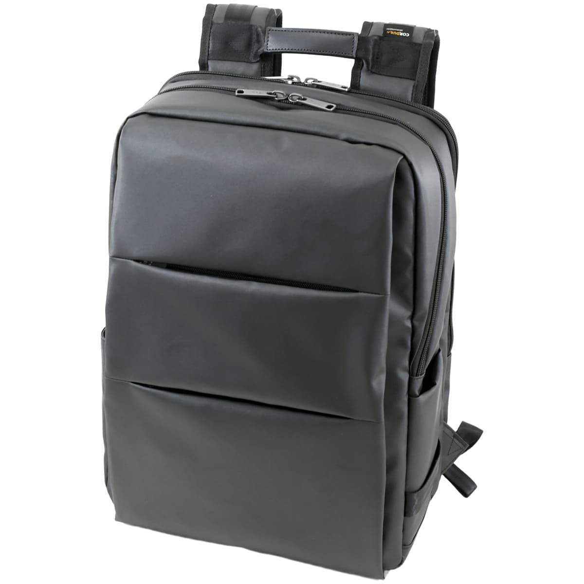 メンズ ビジネスリュック CORDURA コーデュラナイロン 自立 大きめ 2ルーム 大容量 B4 17インチ PC収納 ポケット 軽量 通勤 現場 仕事 荷物多め ブラック ビジネスバッグ  目々澤鞄