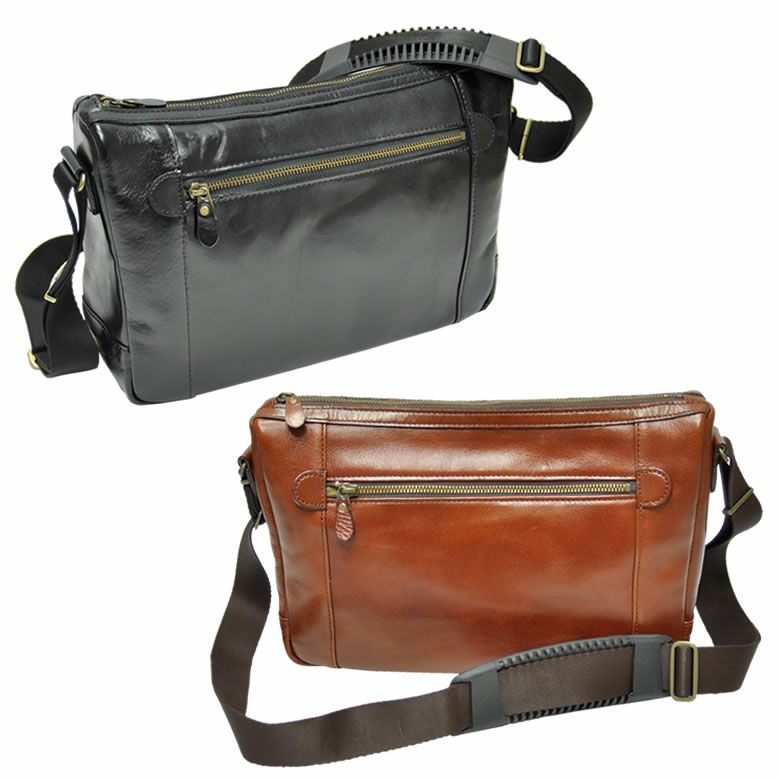 ショルダーバッグ 斜めがけ レザー 革 SADDLE 日本製 b5 メンズ