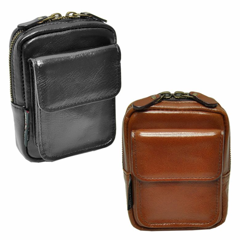 ベルトポーチ メンズ ウエストポーチ 本革 レザー 革 携帯 日本製 人気