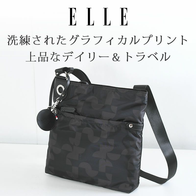 ELLE ショルダーバッグ レディース 斜めがけ 小さめ ポシェット