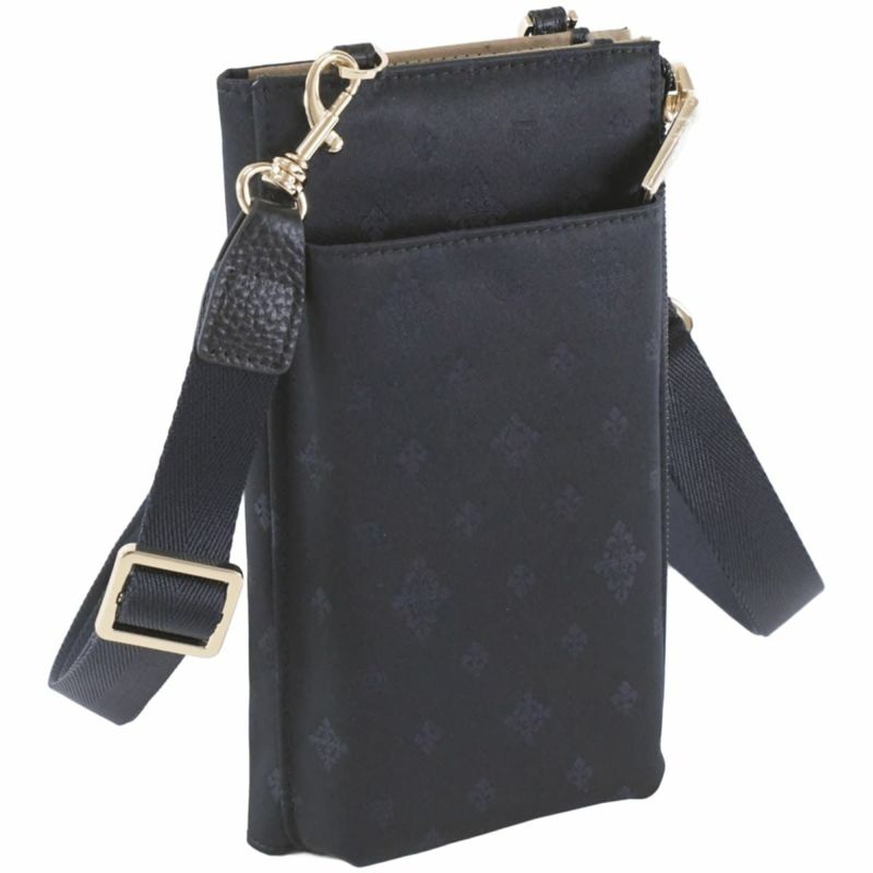 目々澤鞄  スマホショルダー  レディース カラバリ ブラック