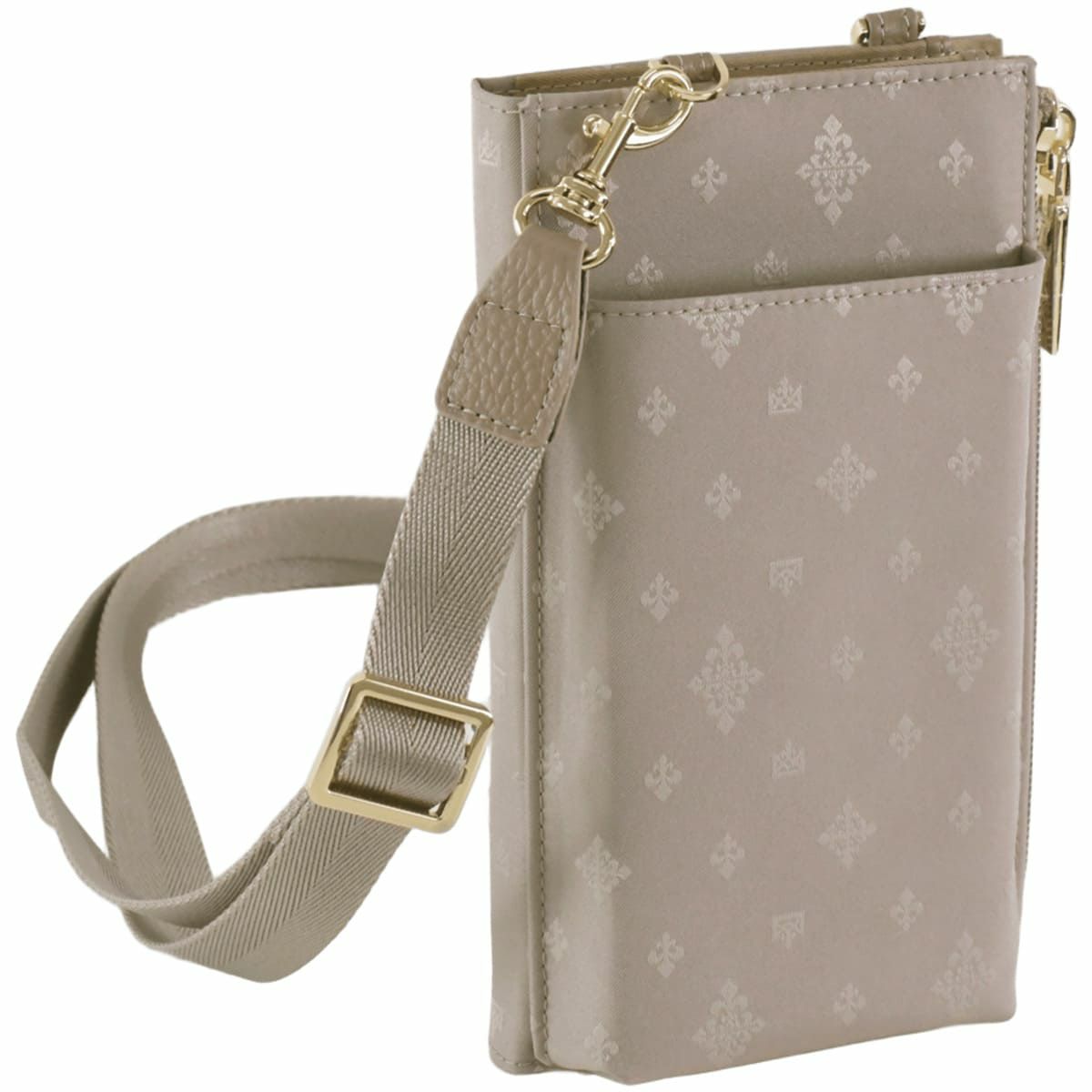 目々澤鞄  スマホショルダー  レディース カラバリ ベージュ