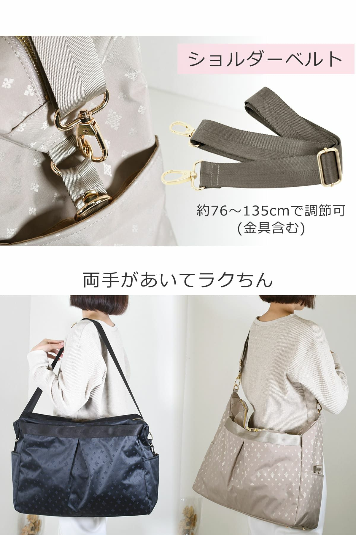 ボストンバッグ レディース ショルダーベルト付き 斜めがけ 肩掛け 手持ち 旅行バッグ 20L 3ルーム ポケット充実 トラベルバッグ 出張バッグ