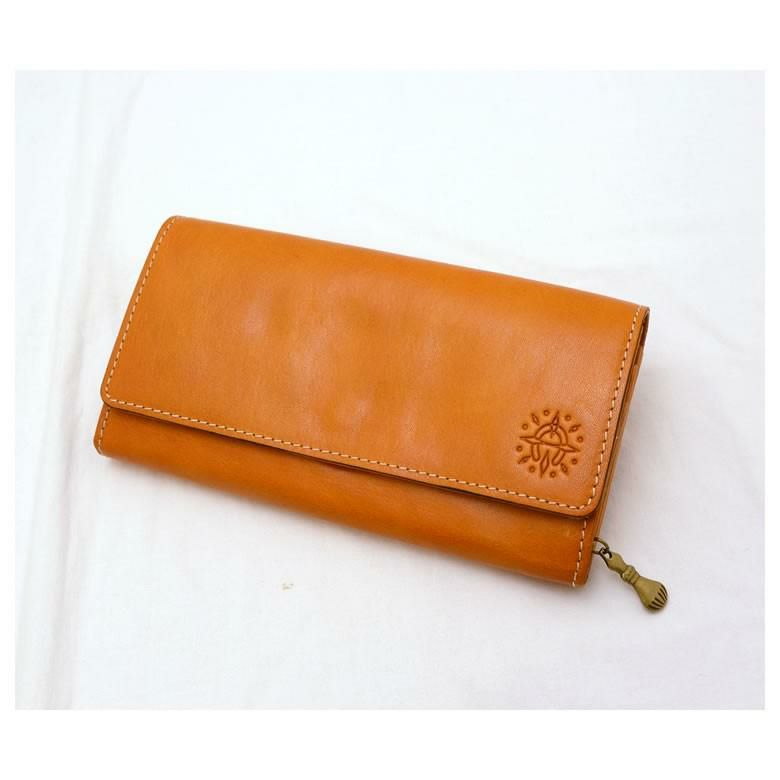 dakota ダコタ 財布 レディース 長財布 本革 イタリアンレザー かわいい 薄マチ L字ファスナー マスタード イエロー