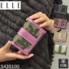 ELLE 財布 レディース 二つ折り ブランド 使いやすい ふたつ折り 50代 40代 エル ワイン パープル 赤紫