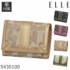 ELLE 財布 レディース 二つ折り ブランド 使いやすい ふたつ折り 50代 40代 エル ゴールド 金色 きん