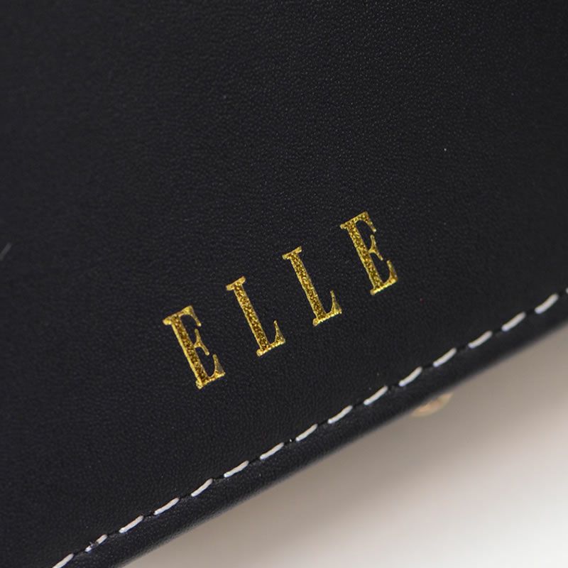 ELLE 財布 レディース 二つ折り ブランド 使いやすい ふたつ折り 50代 40代 エ