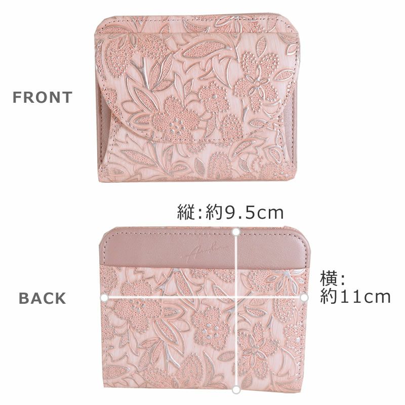 アルカン 二つ折り財布 財布 レディース 二つ折り 人気 ブランド 50代 使いやすい 40代 30代 小銭だしやすい 本革 イタリアンレザー 日本製