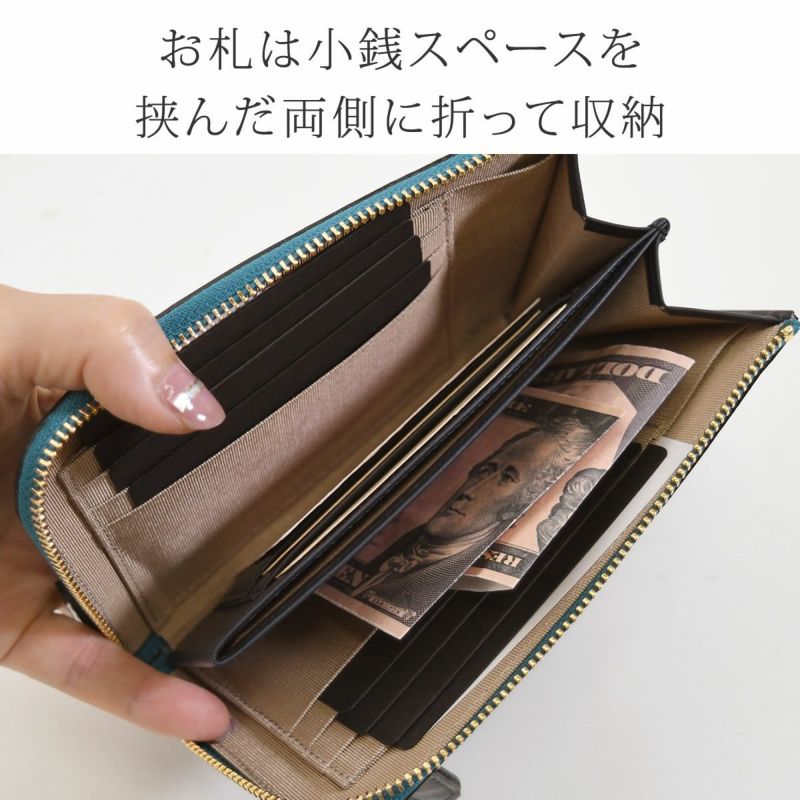 アルカン 財布 ミドル財布 レディース l字ファスナー ミニ財布 