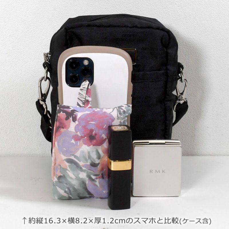 ヒロココシノ ポシェット レディース 斜めがけ 人気 ブランド 50代 軽い ナイロン ショルダーバッグ 斜めがけバッグ 小さめ ショルダー ミニショルダー 軽量 縦型 おしゃれ HIROKO KOSHINO SPORTS