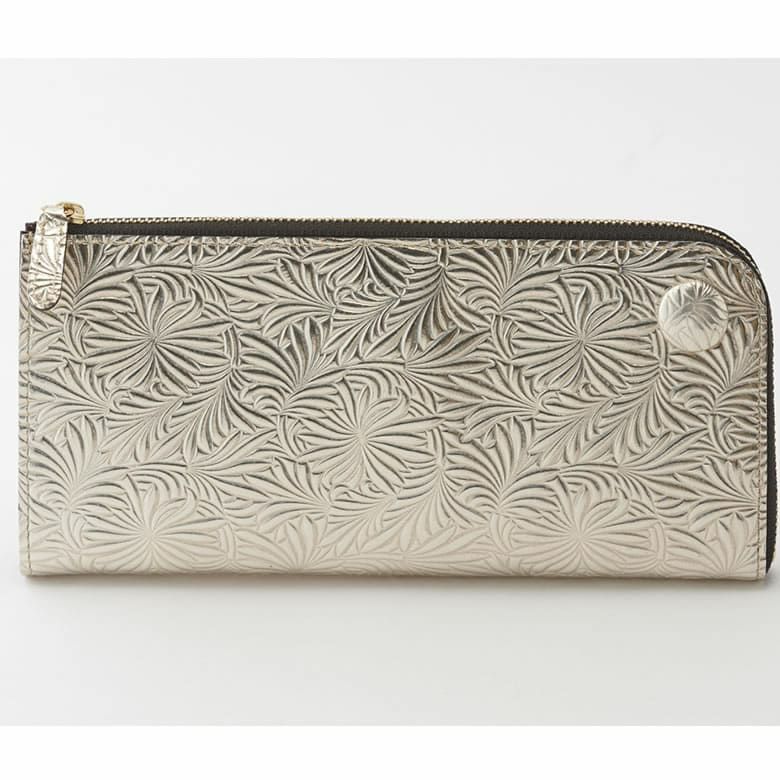 財布 レディース 長財布 スリム L字ファスナー 小銭入れあり 日本製 Neutral Gray