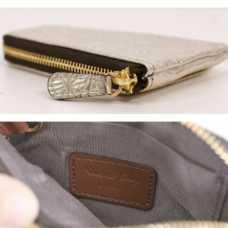 キーケース レディース 人気 ブランド コンパクト スマートキー 軽い 日本製 本革 ニュートラルグレイ490301