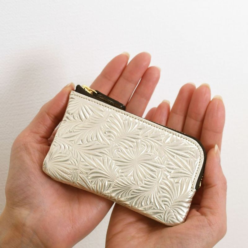 キーケース レディース 人気 ブランド コンパクト スマートキー 軽い 日本製 本革 ニュートラルグレイ490301