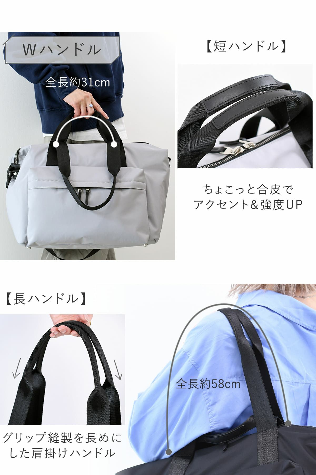 目々澤鞄 ボストンバッグ レディース 旅行 トラベル ナイロン 軽量 おしゃれ 1泊 N.F 40005