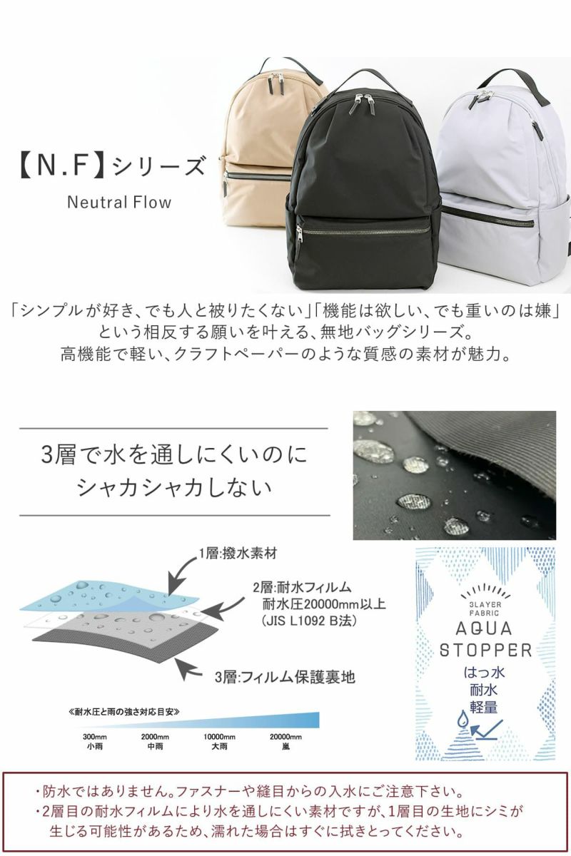 目々澤鞄 リュック メンズ A4 10L ナイロン 軽い 通勤 おしゃれ 大人 ブランド 旅行 カジュアル 撥水 N.F 40004m