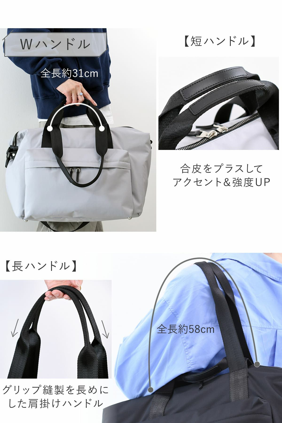 目々澤鞄 ボストンバッグメンズ 旅行 1泊2日 トラベル ナイロン 軽い 3way 20L 撥水 おしゃれ 小さめ 人気 ビジネス 出張  N.F 40005m