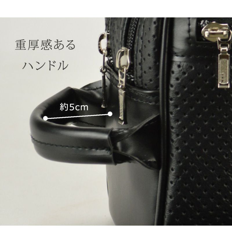 セカンドバッグ メンズ 日本製 40代 2ルーム 軽量 合皮製 豊岡鞄認定 ハンドル付き ブランド 25965