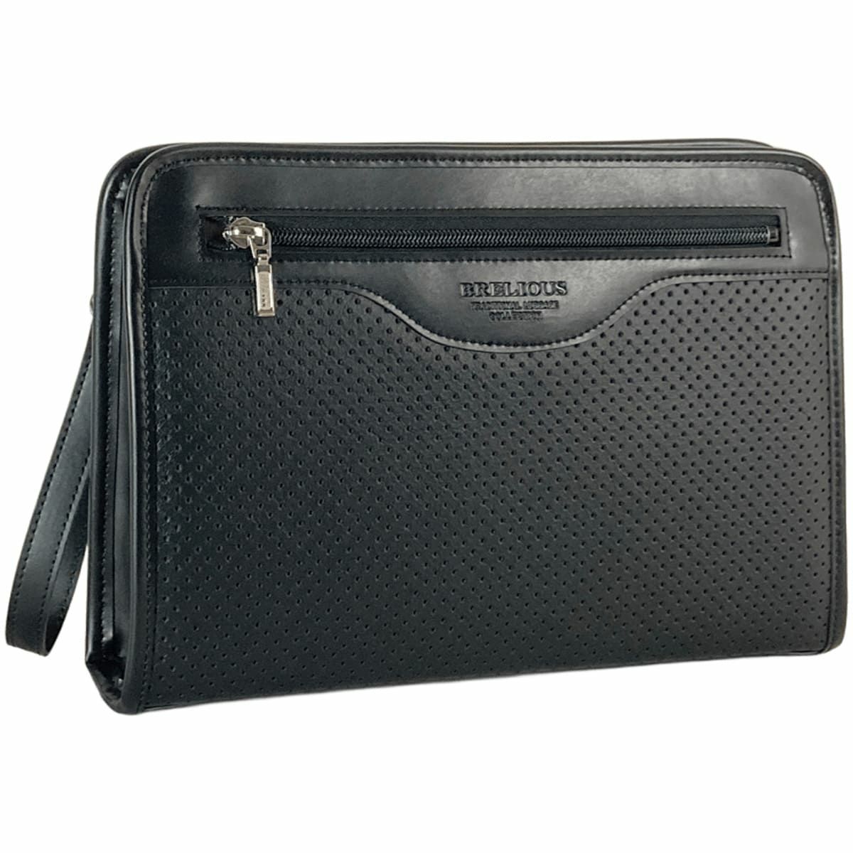 セカンドバッグ メンズ 日本製 40代 軽量 合皮製 豊岡鞄認定 ストラップ 2way 大きく開く ブランド ギフト 父の日 プレゼント 25963