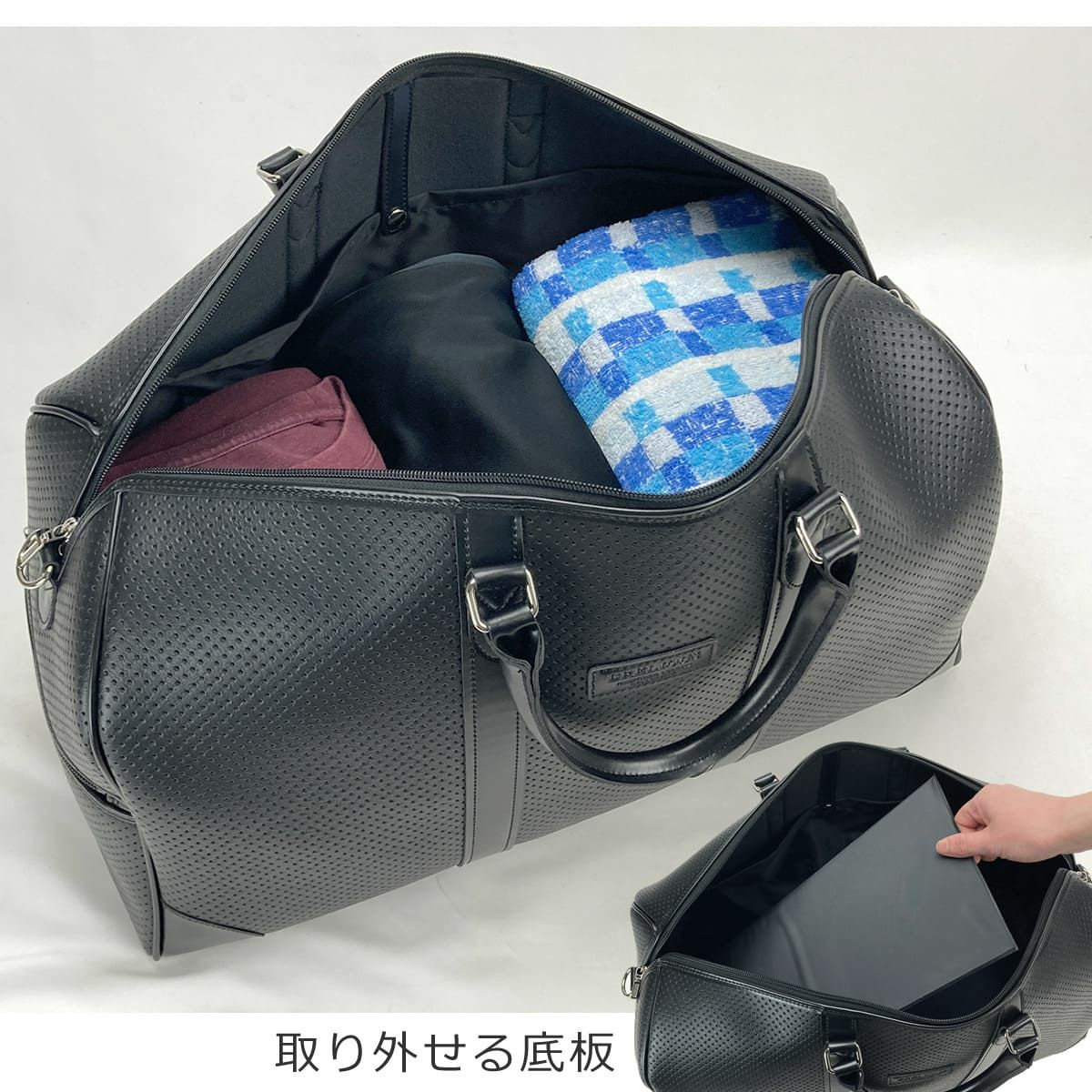 豊岡鞄 大人のメンズ 2way ボストンバッグ 40代 50代 男性 旅行・ゴルフ・ジム対応 日本製 10461