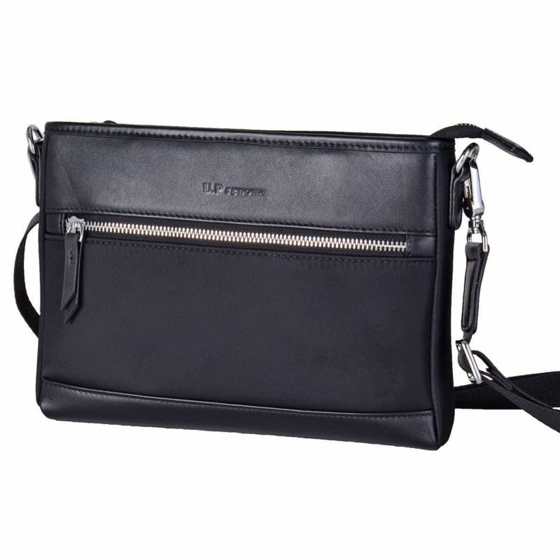 【軽量】2way小さめショルダーバッグ｜セカンドバッグにも｜ナイロン革コンビ