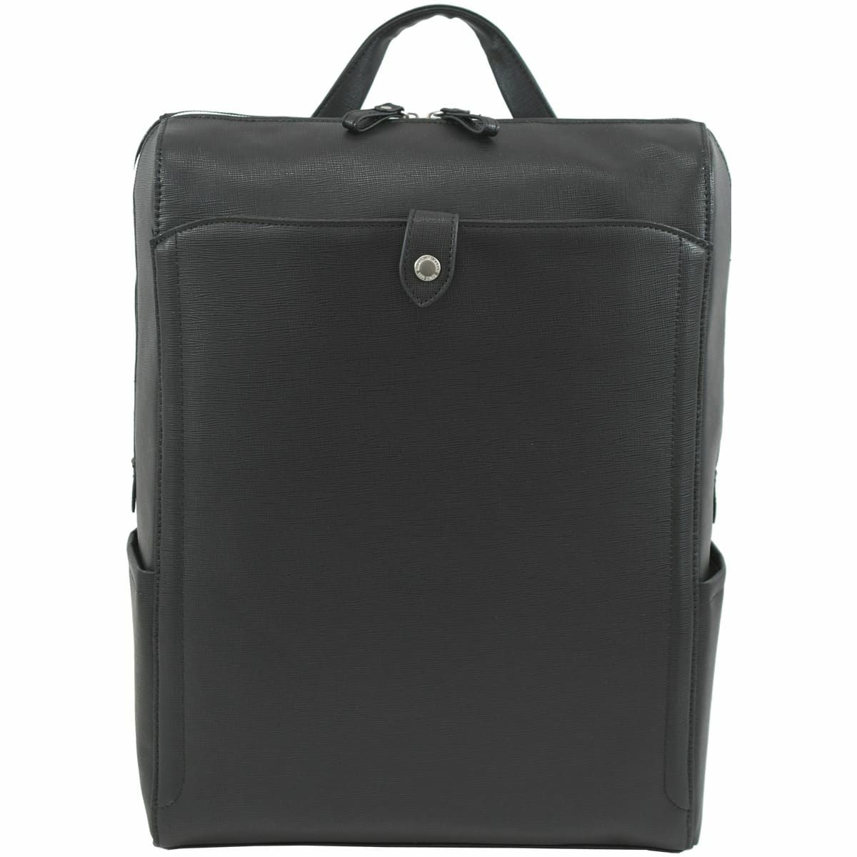 レディース ビジネスリュック 合皮 A4ファイル A4PC対応 2ルーム 軽量 通勤 おしゃれ きれいめ 大容量 仕事バッグ 出張 目々澤鞄 55300 ブラック