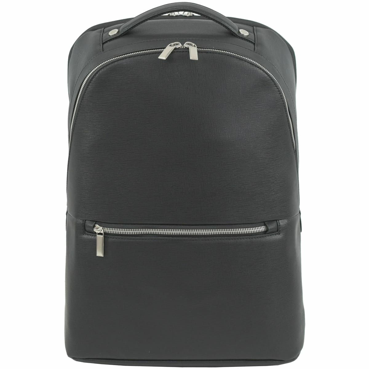 目々澤鞄 ビジネスリュック メンズ 合皮 A4対応 15インチPC対応 軽量 2ルーム おしゃれ 通勤リュック ブラック